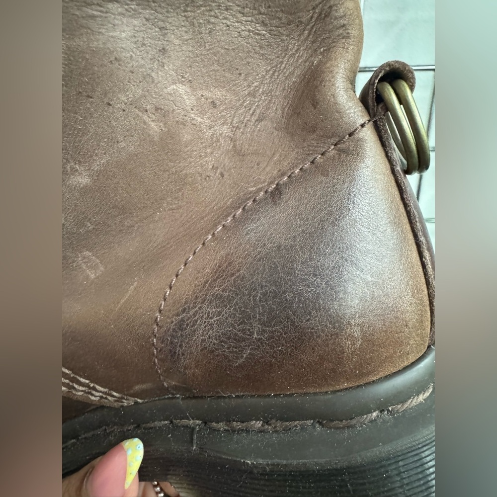 Doc Martens Dark Brown Womens Combat Boots Aimilita AW004 US6 EU 37 - Picture 5 of 13